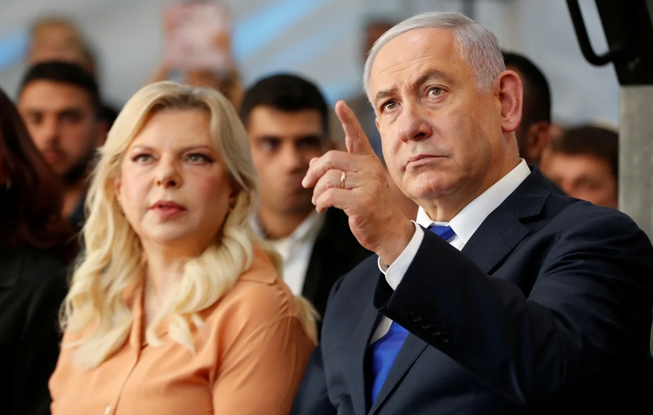 Israeli Prime Minister Benjamin Netanyahu And His Wife, Sara Attend A State Memorial Ceremony At The Tomb Of The Patriarchs, A Shrine Holy To Jews And Muslims, In Hebron