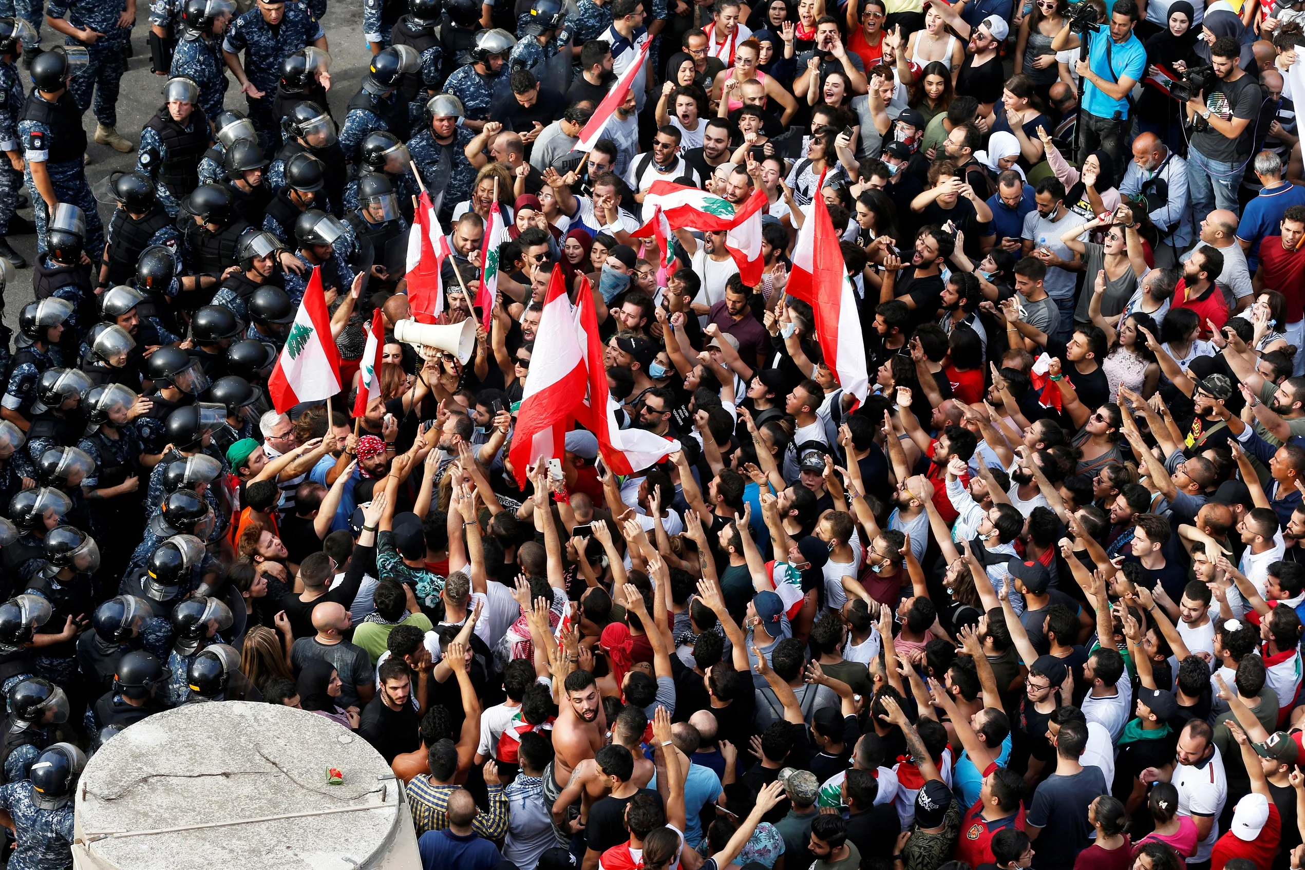 Protest Over Deteriorating Economic Situation In Beirut