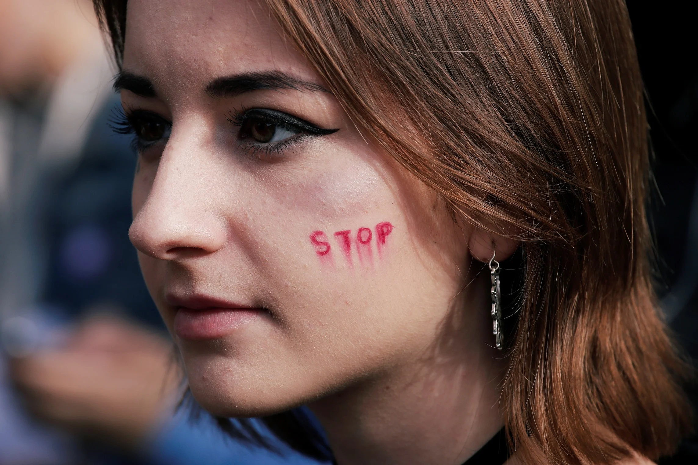 מחאה בצרפת נגד האלימות כלפי נשים