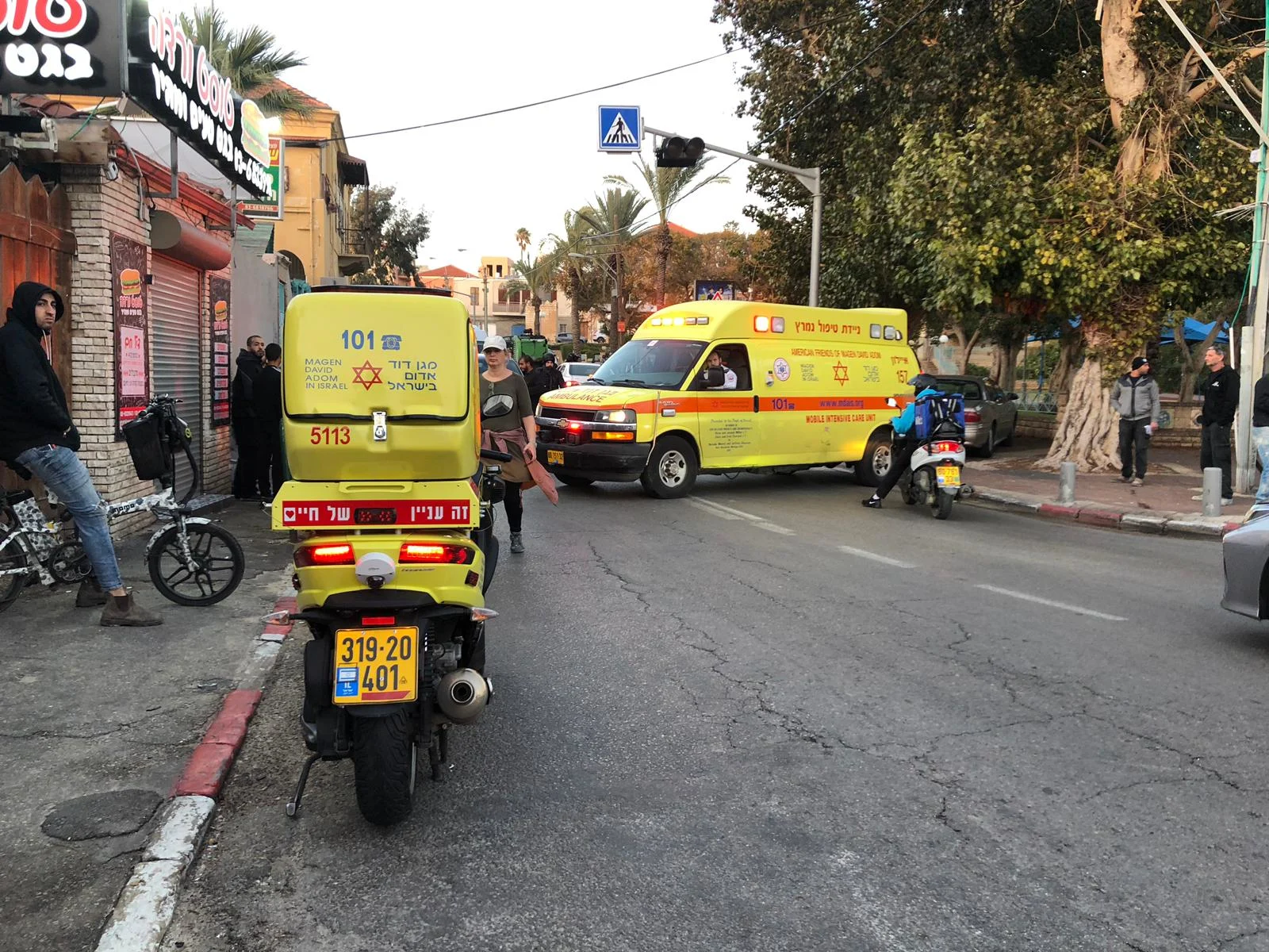 זירת הירי ברחוב יפת פינת בן אחיטוב בתל אביב