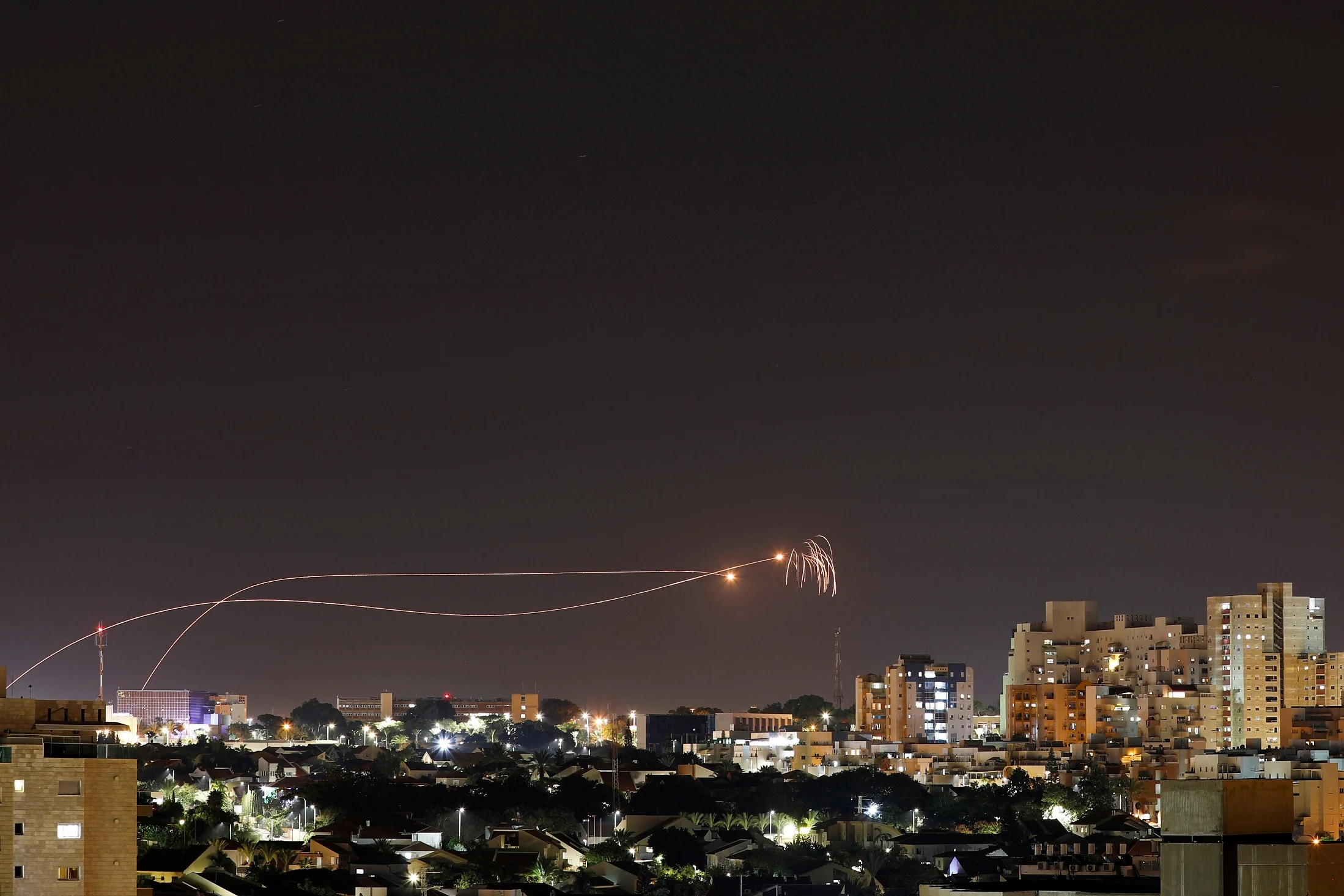 רקטות שנורו מרצועת עזה לישראל