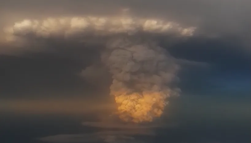 התפרצות הר הגעש בפיליפינים