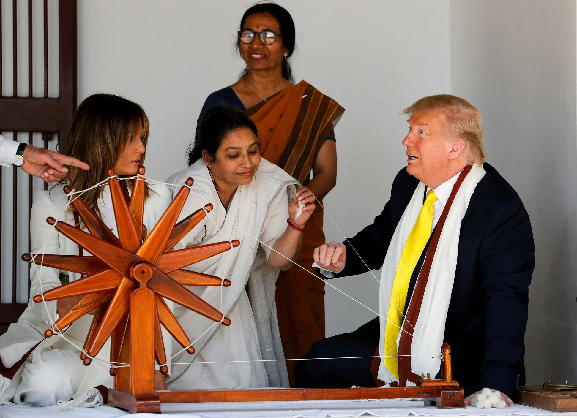 דונלנד טראמפ בביקור בהודו