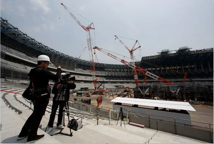 בניית האיצטדיון האולימפי בטוקיו