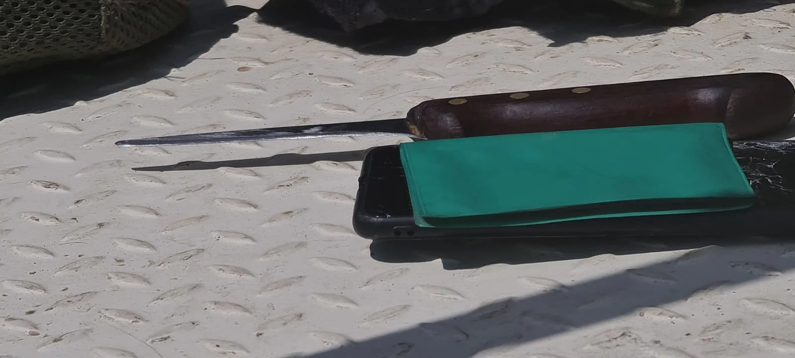 הסכין שנמצאה אצל הפלסטיני שניסה לבצע פיגוע דקירה באריאל