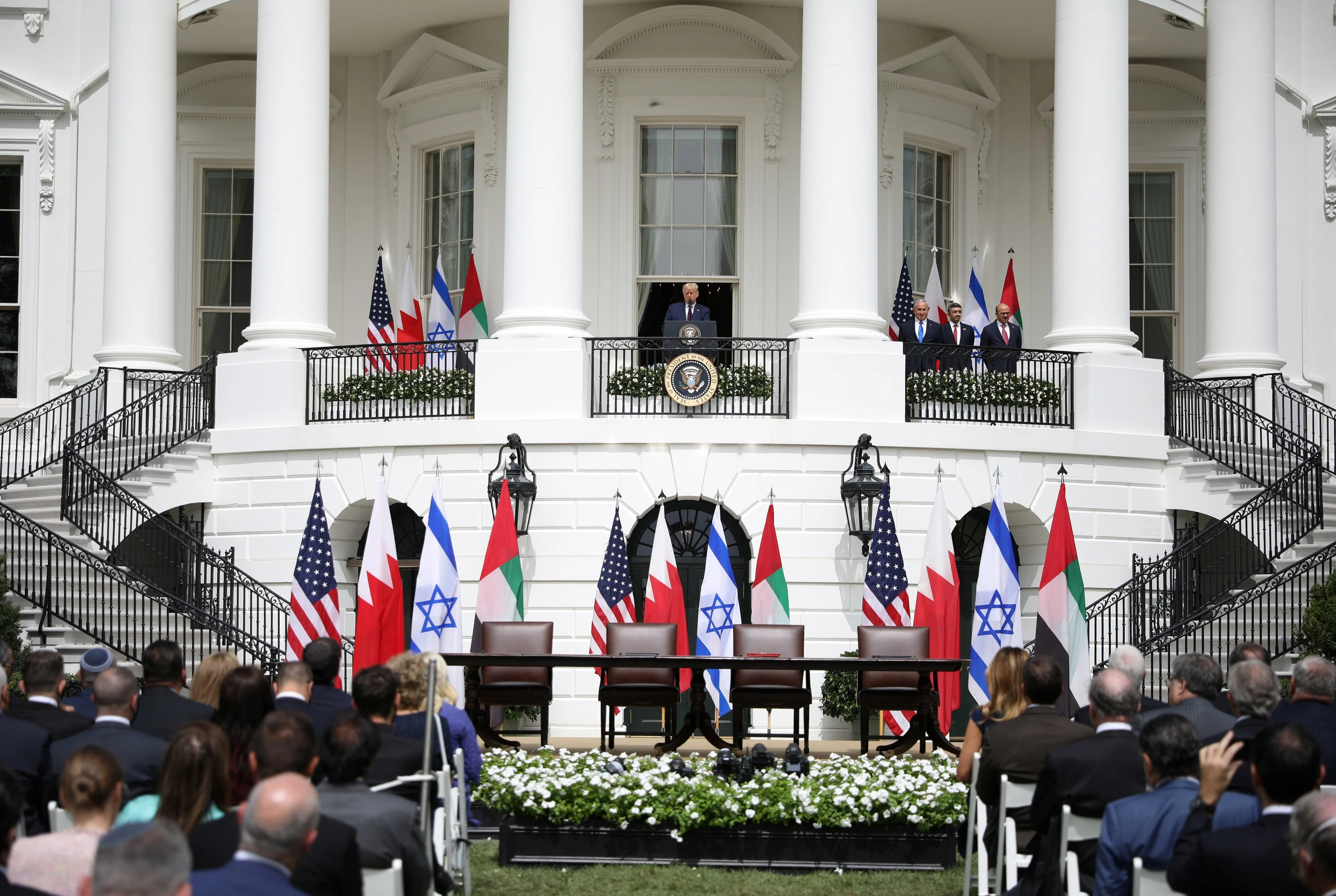 טקס חתימת הסכם נרמול היחסים בין ישראל לאיחוד האמירויות