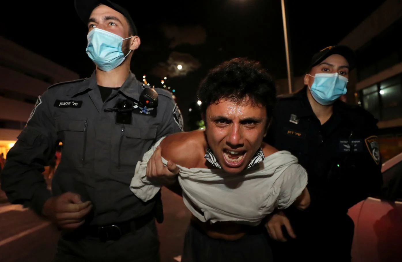 מפגין נעצר במחאות בתל אביב