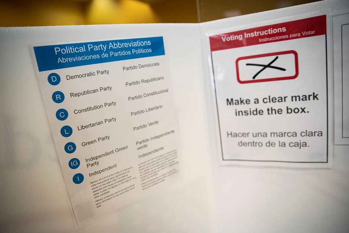 הצבעה מוקדמת - טופס שבו ניתן לסמן את המועמד המועדף ולשלוח בדואר