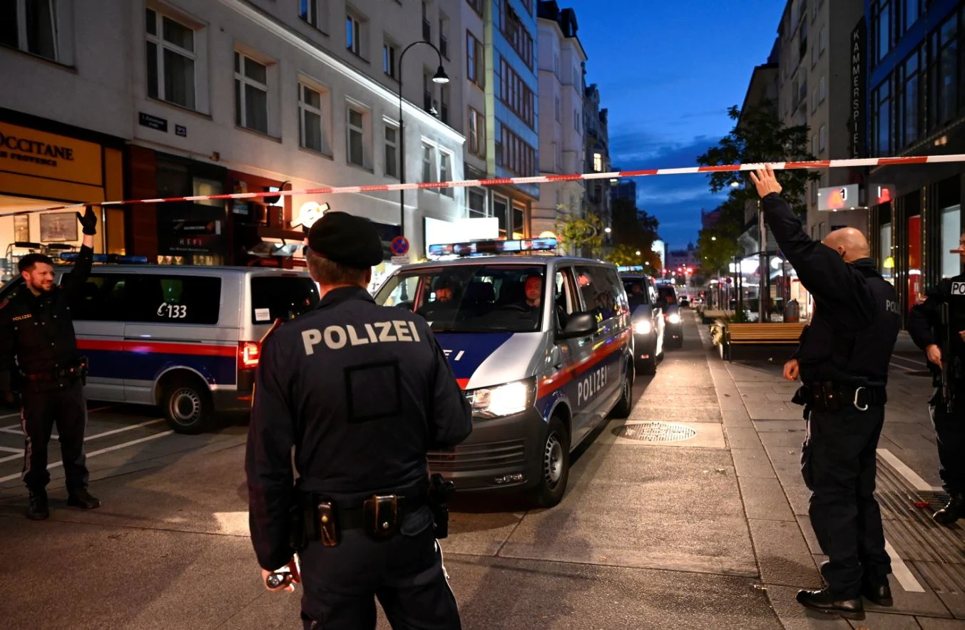זירת הפיגוע באוסטריה