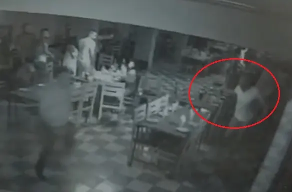 תיעוד הירי במועדון בנצרת ממצלמת האבטחה