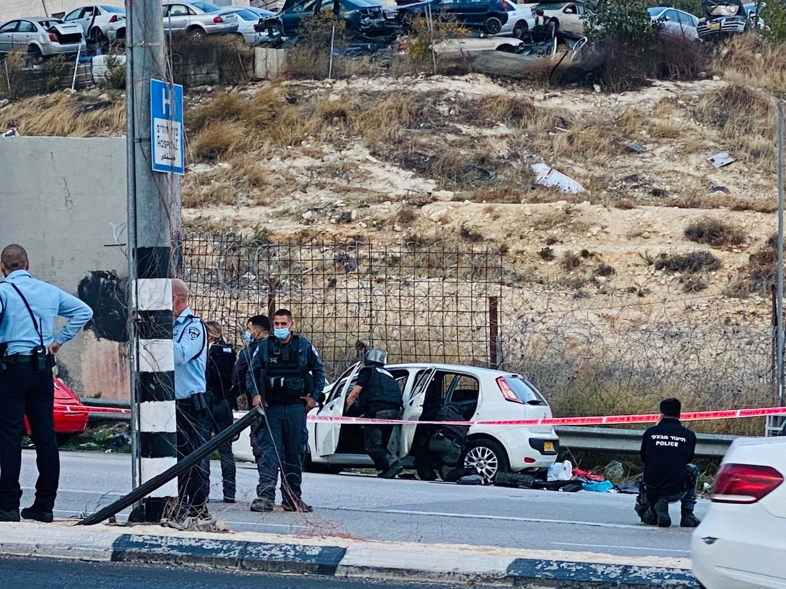 חשד לפיגוע דריסה במחסום א-זעים, סמוך לירושלים
