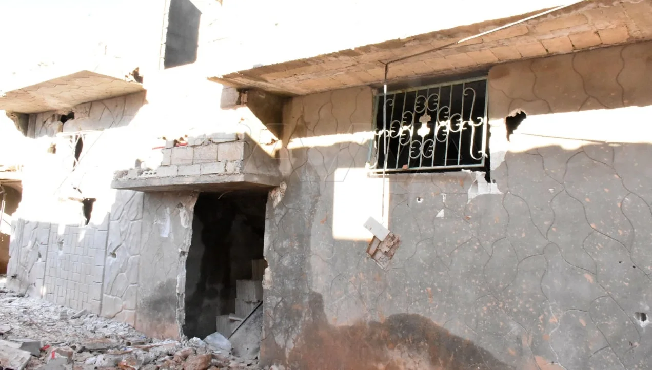 הבית שלטענת סוריה נפגע בתקיפה שיוחסה לישראל