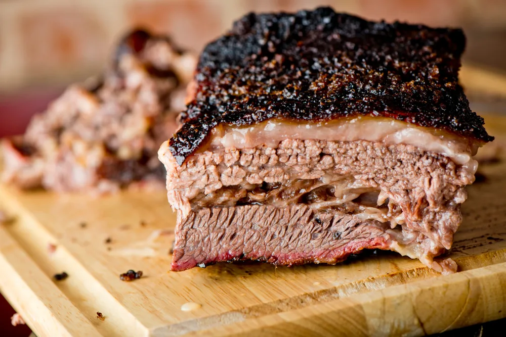 Beef,brisket,barbecue.,chopped,beef,brisket.,traditional,texas,smoke,house