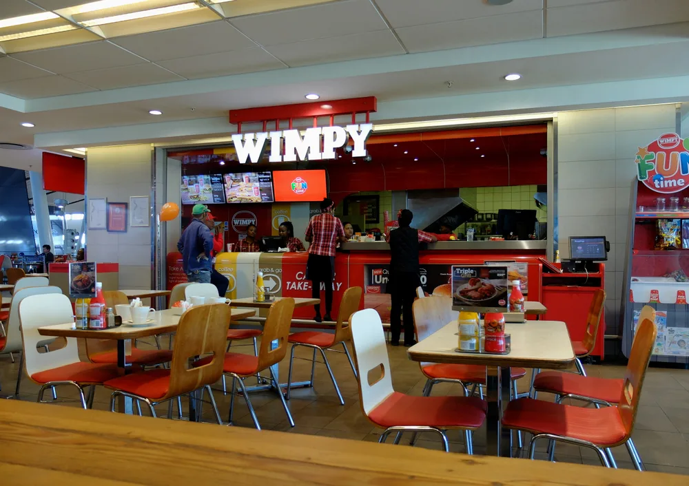 Cape,town,,south,africa, ,july,27,,2019:,wimpy,restaurant