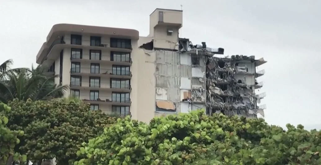 המבנה שקרס חלקית במיאמי