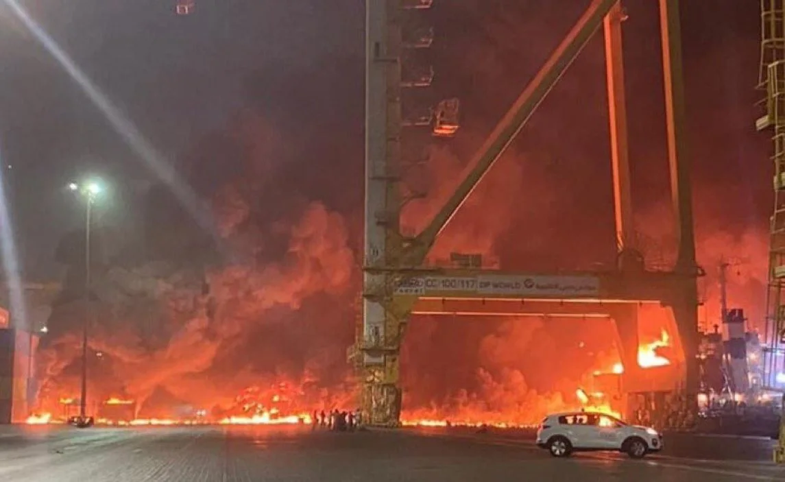 פיצוץ בנמל בדובאי