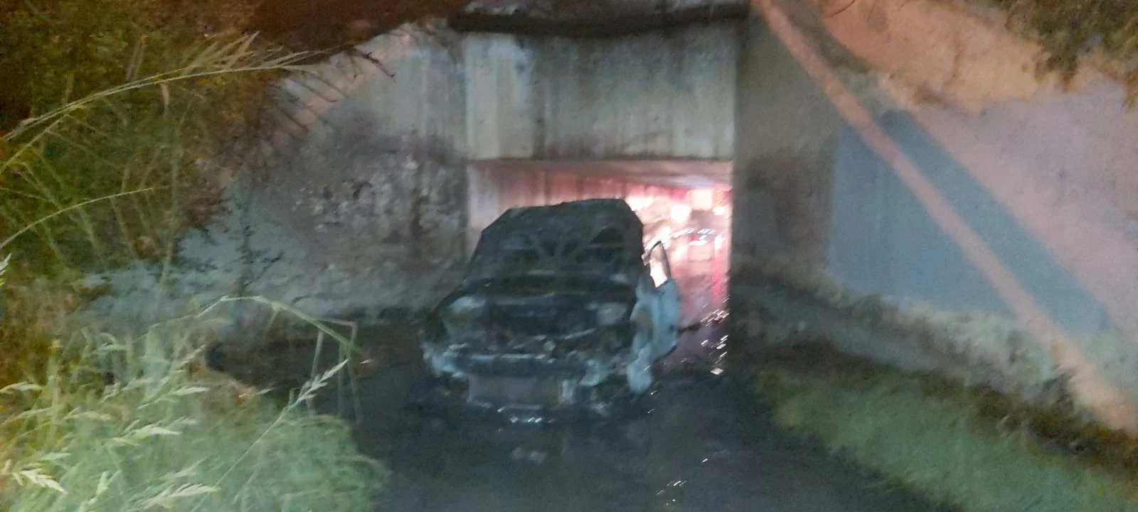 הרכב השרוף שנמצא בחיפה