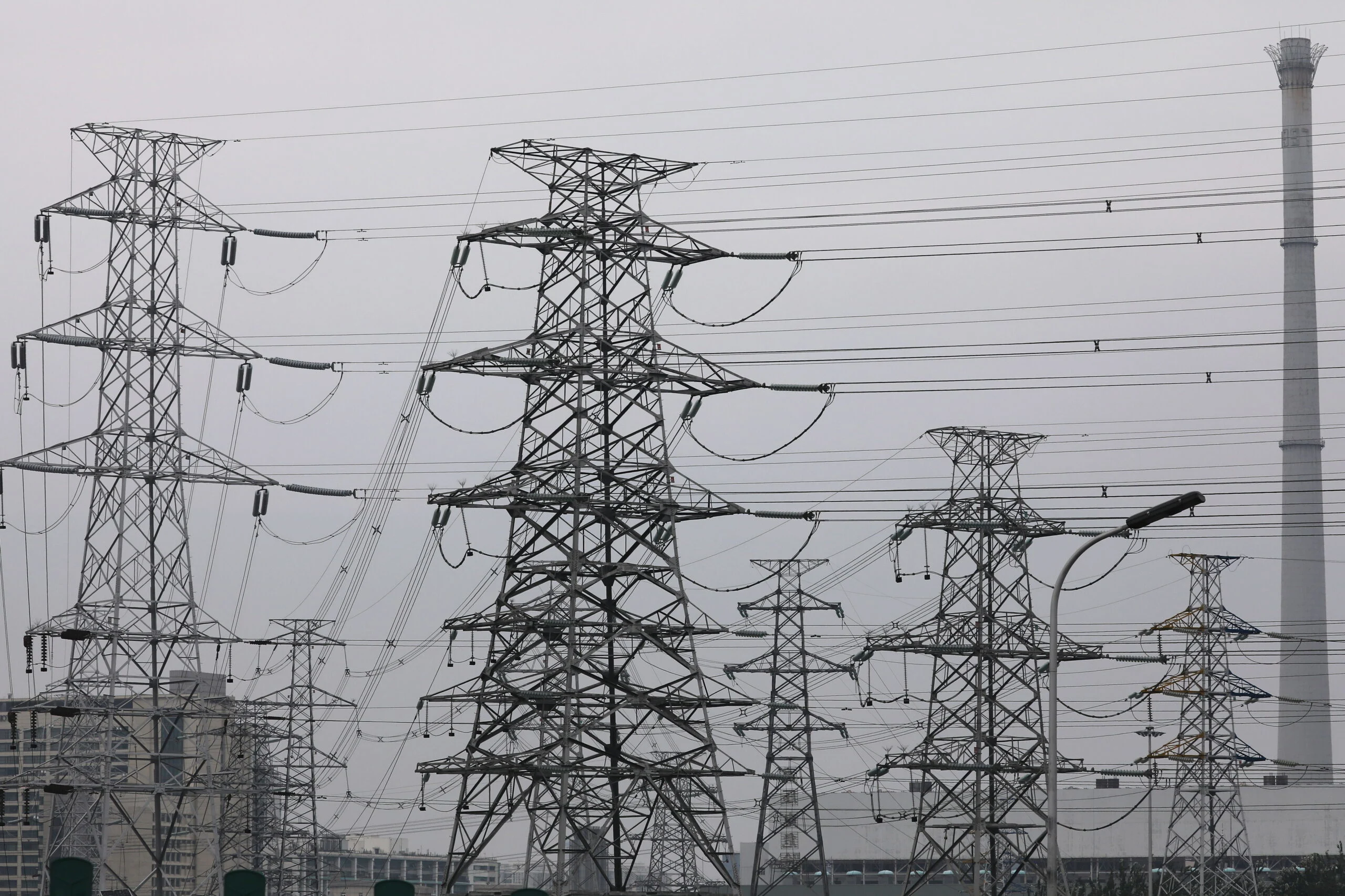 עמודי חשמל בבייג'ינג