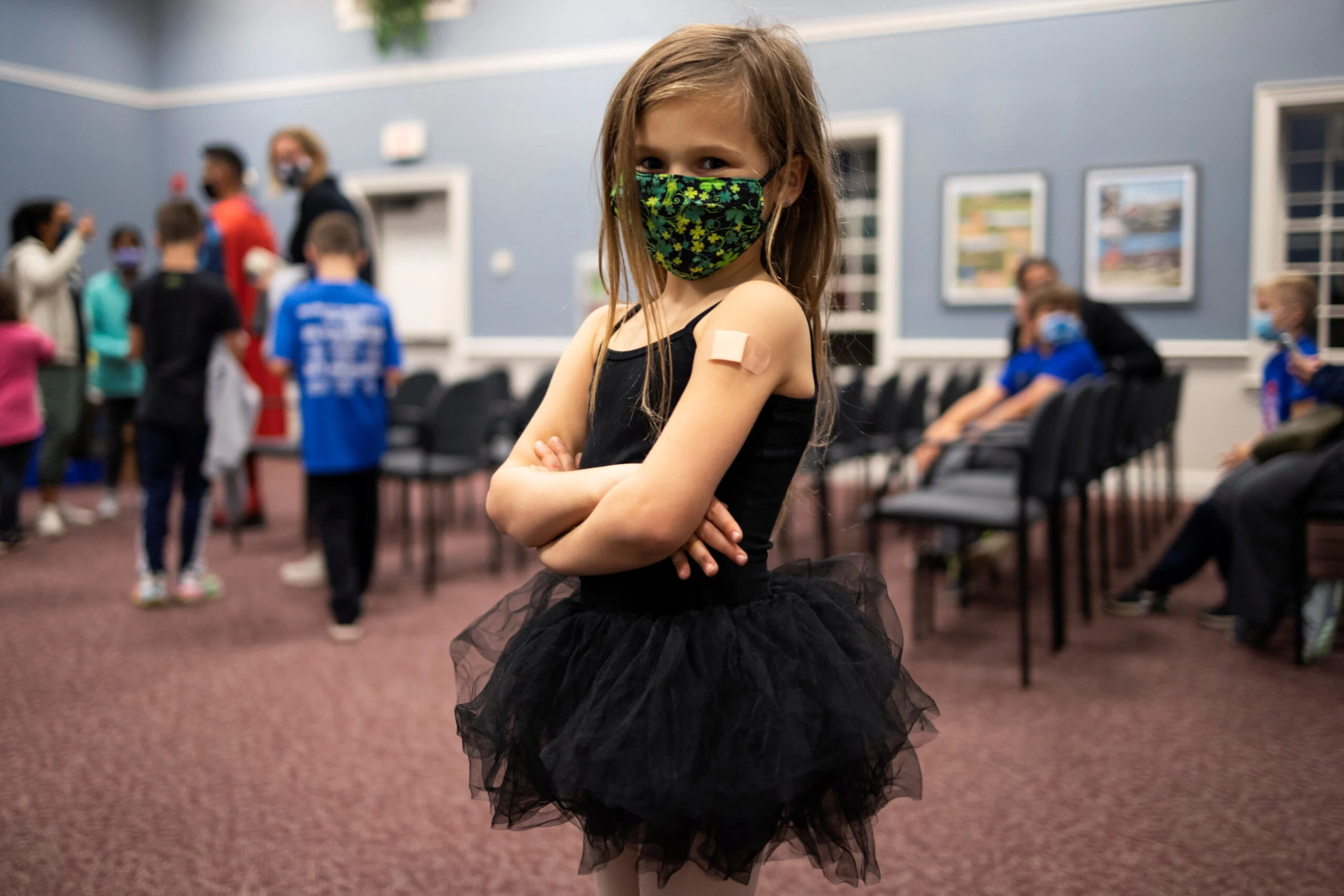 ילדה לאחר חיסון נגד קורונה בארה''ב