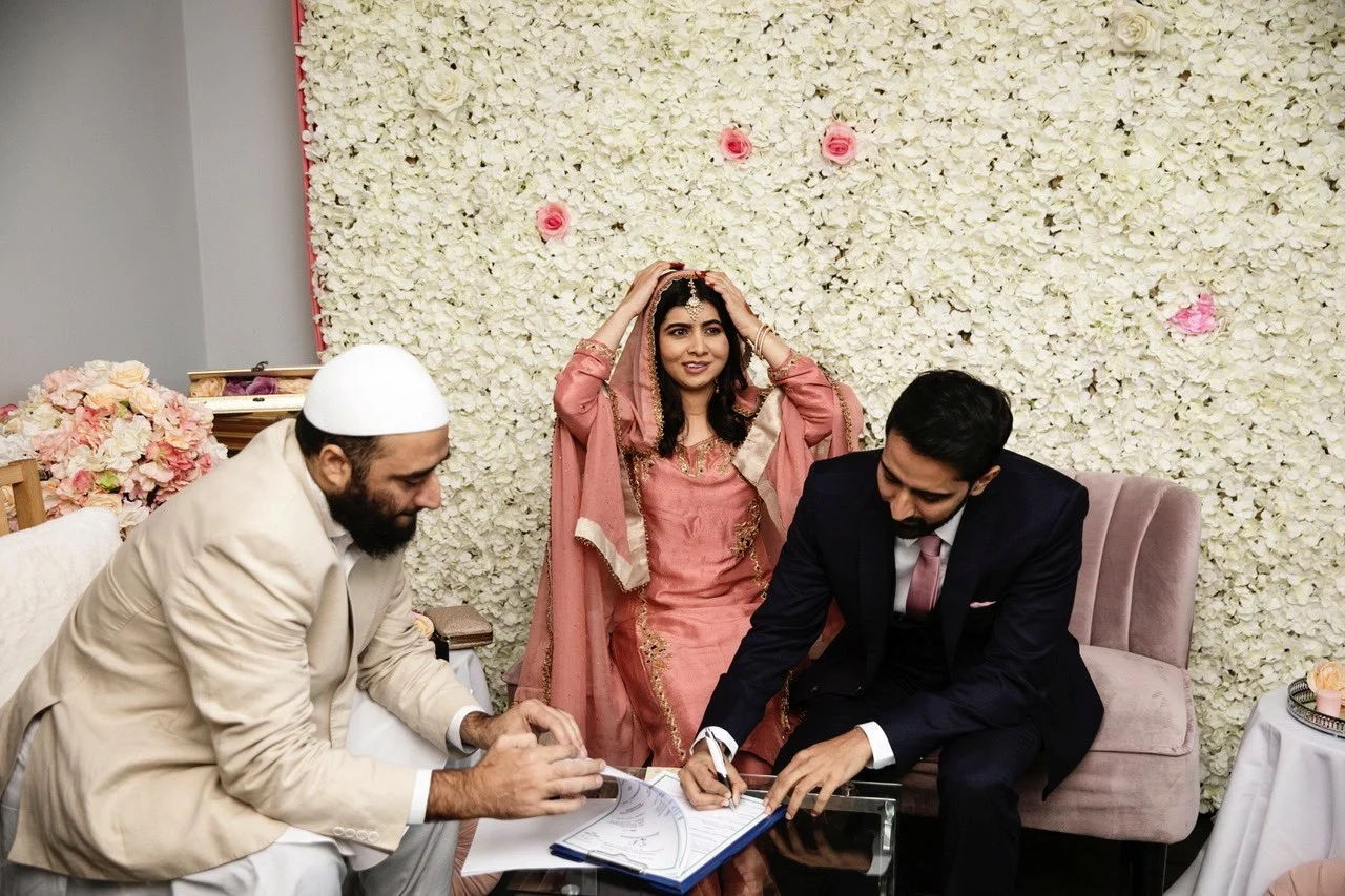 מלאלה יוספזאי בטקס הנישואים המוסלמי