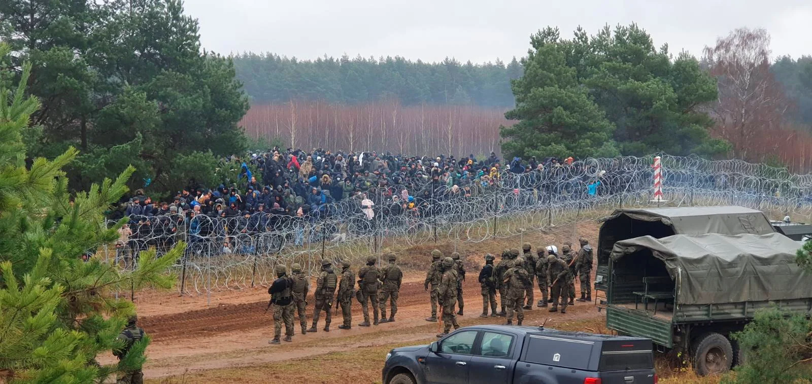 פליטים בגבול פולין-בלארוס