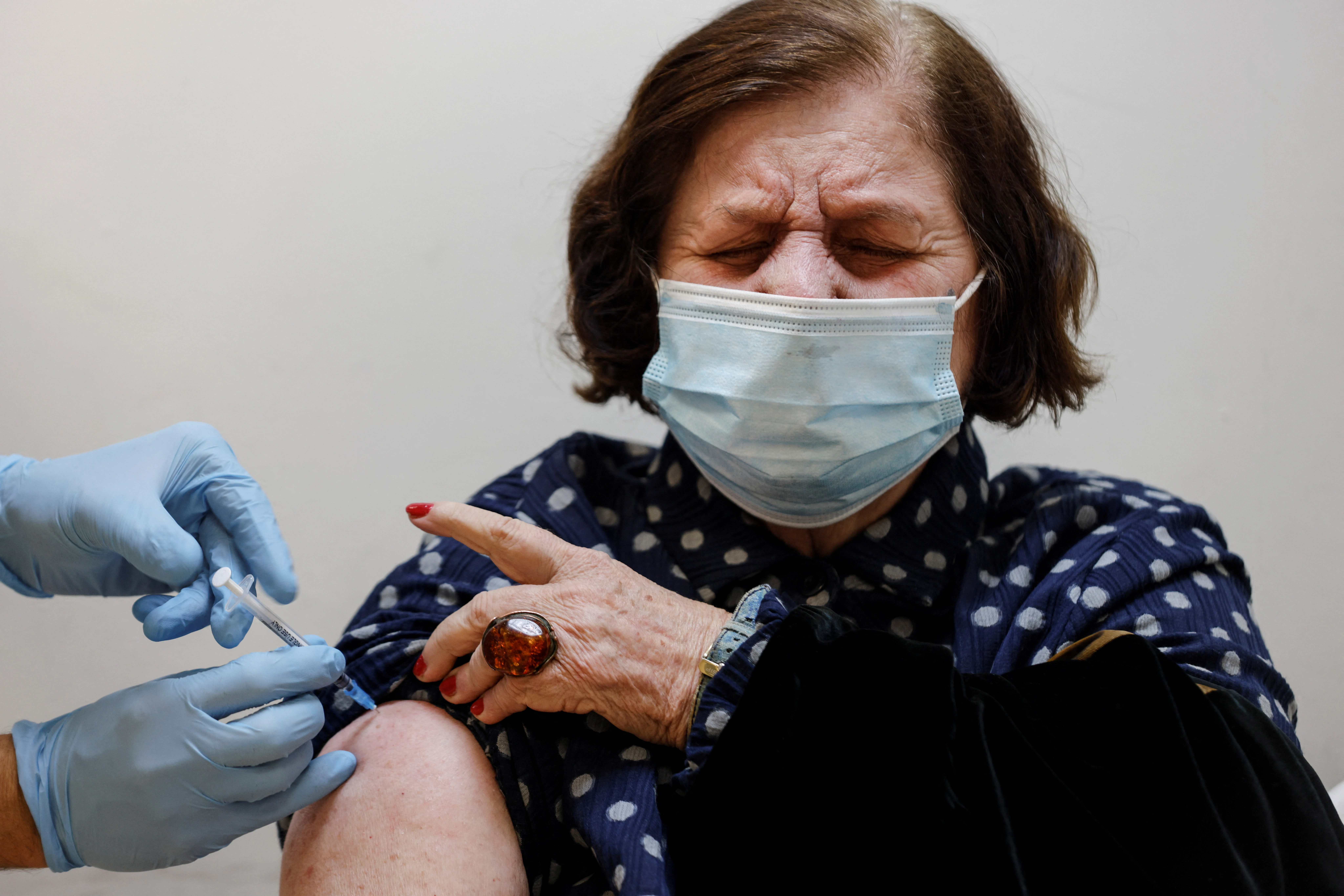 People Receive The Fourth Dose Of Coronavirus Disease (covid 19) Vaccine In Tel Aviv