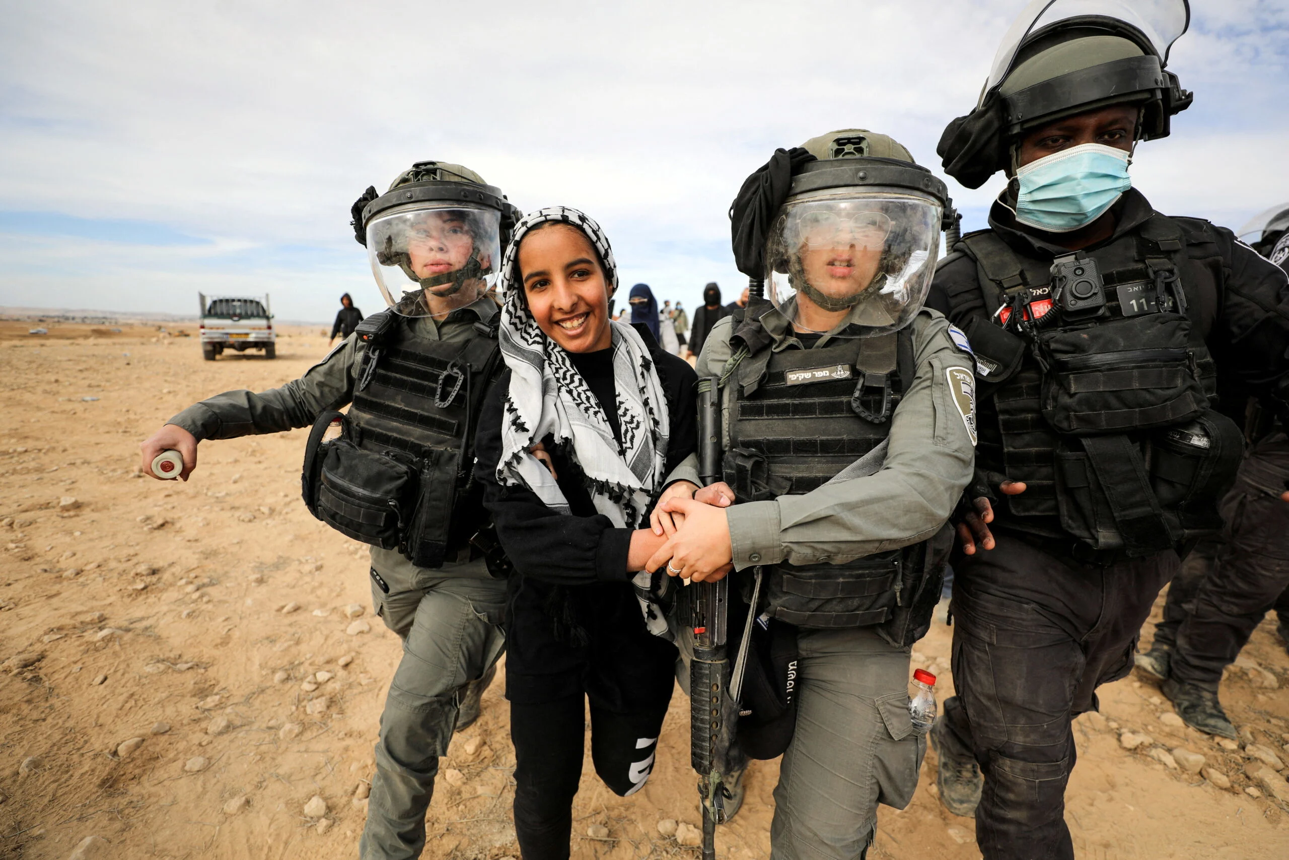Israeli Security Forces Clash With Bedouins During Protest Against Forestation