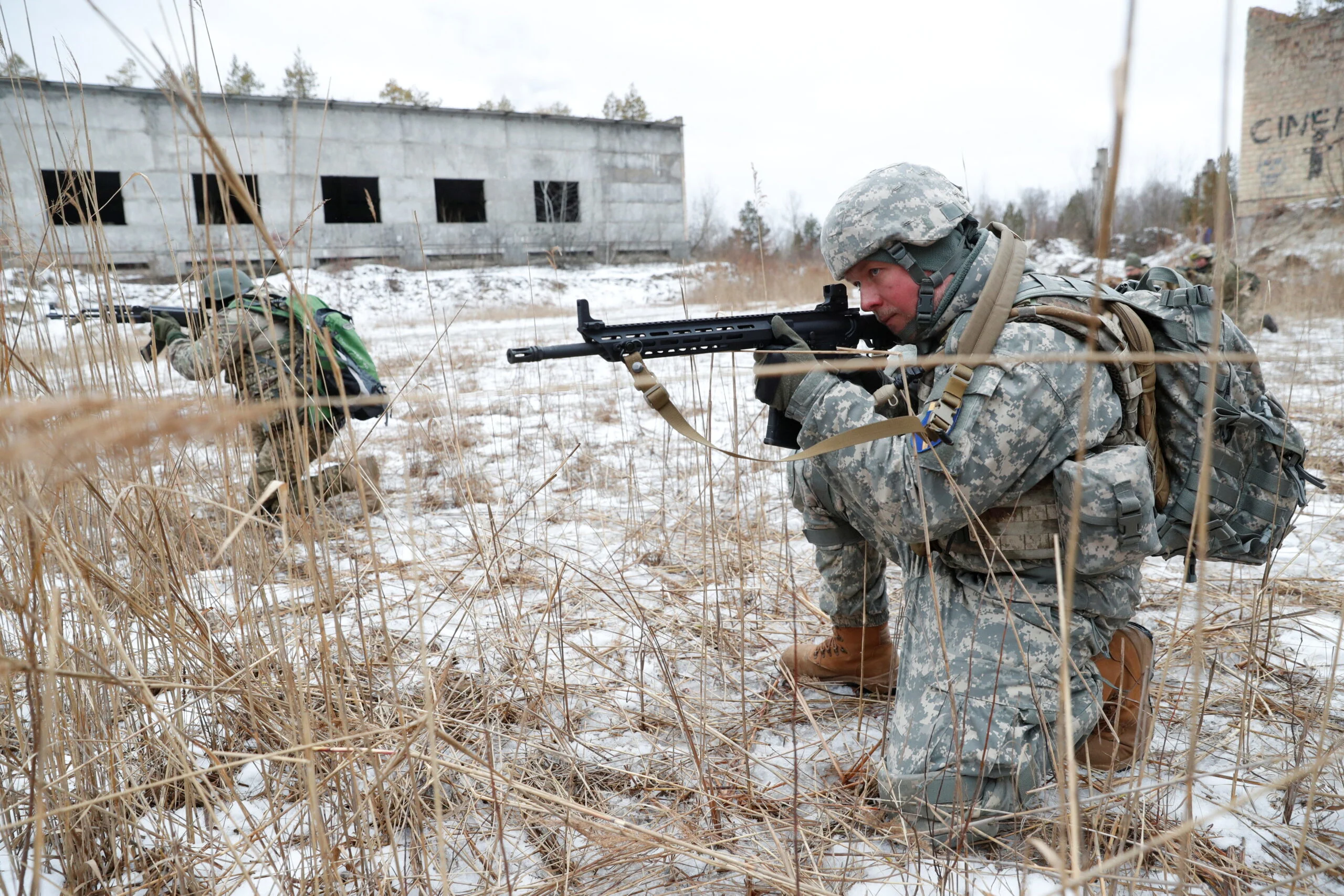 Ukrainian Reservists Take Part In Military Exercises On The Outskirts Of Kyiv