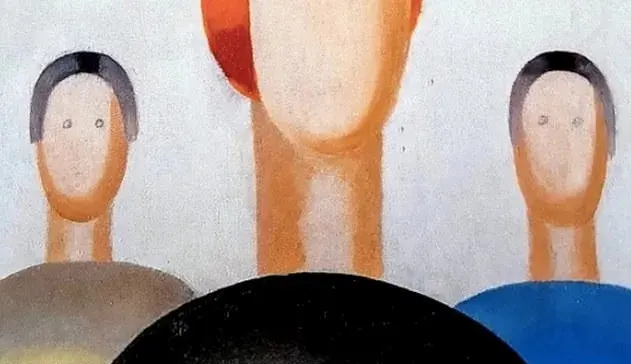 ציורה של אנה לפורסקיה אחרי שצוירו עליו עיניים