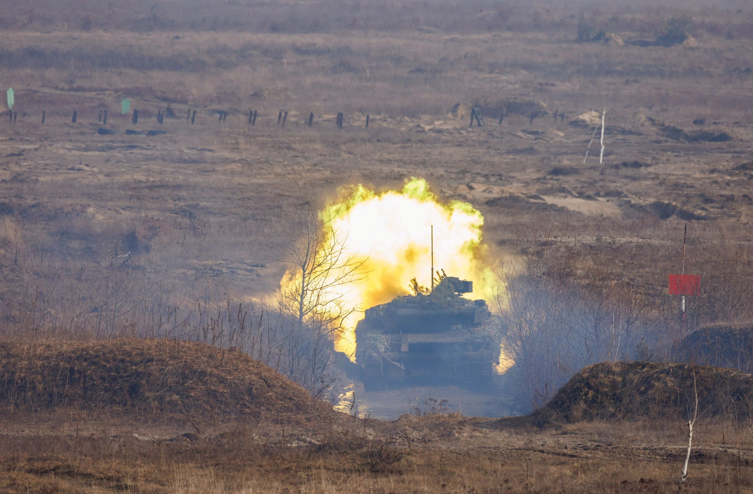 Ukrainian Soldiers Participate In A Military Drill
