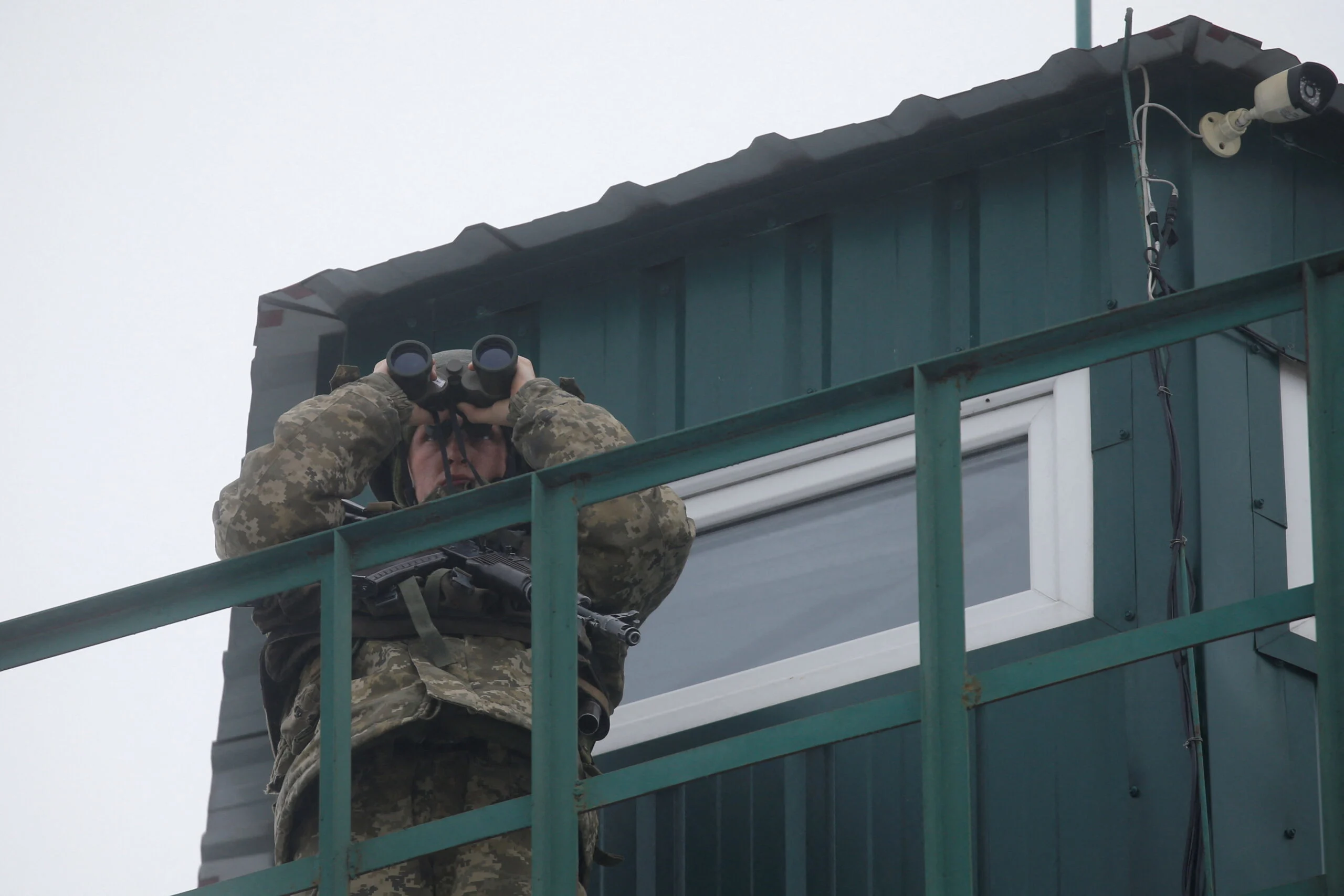 Ukrainian Border Guards Keep Watch On The Frontier With Russia In Chernihiv Region