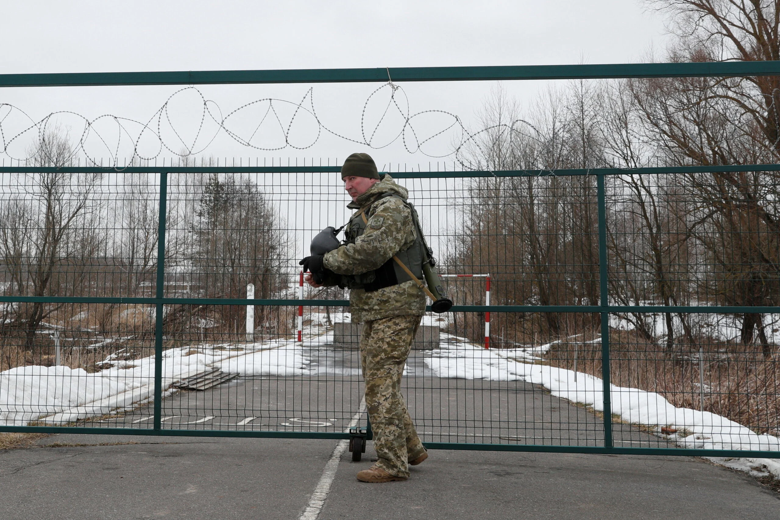 Ukrainian Border Guards Keep Watch On The Frontier With Russia In Chernihiv Region