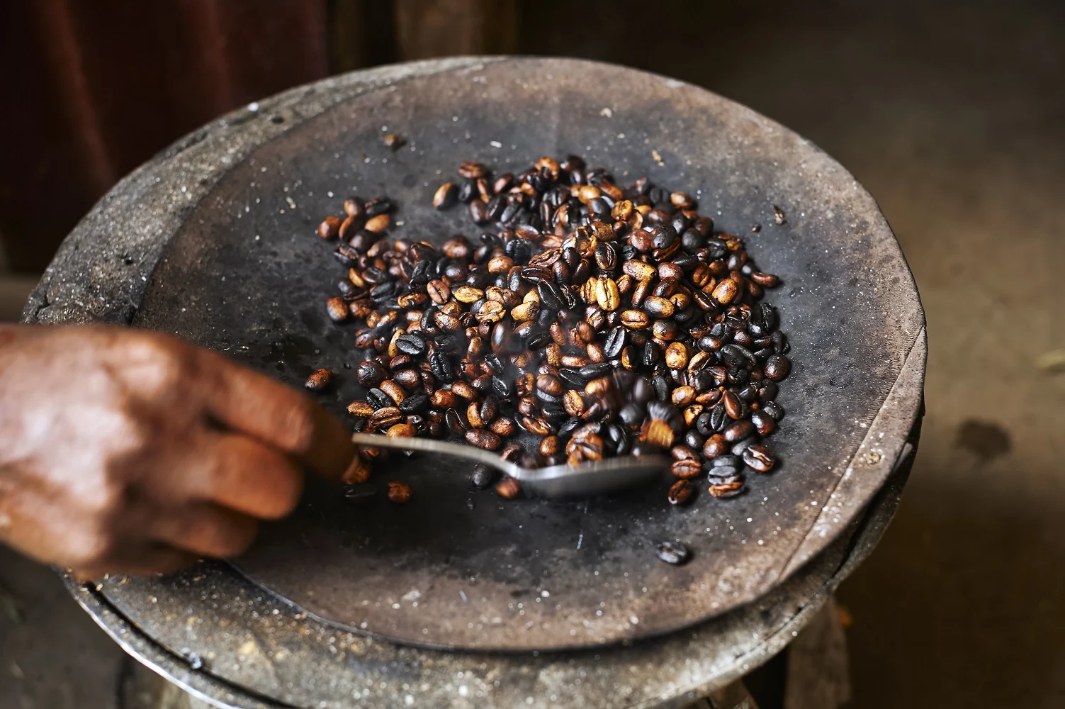 Traditional,ethiopian,coffee,beans,roasting