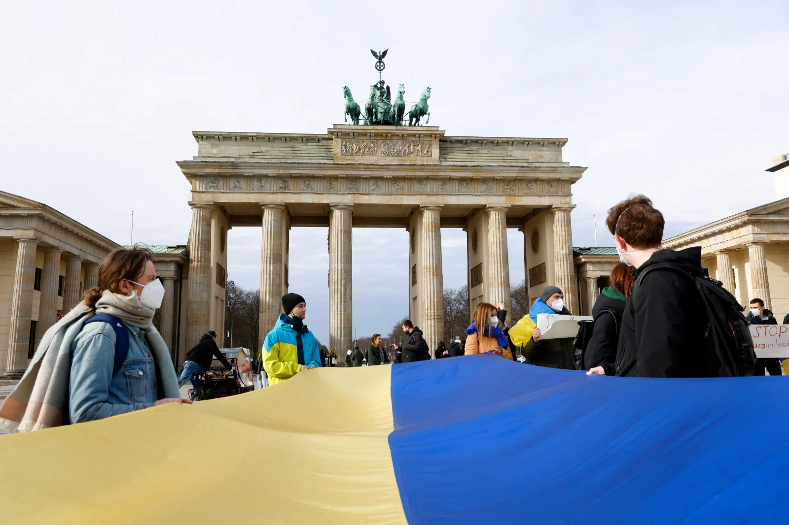 הפגנה בברלין נגד המתקפה באוקראינה