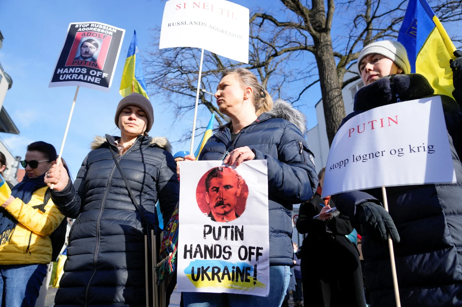 הפגנות תמיכה באוקראינה באוסלו, נורווגיה