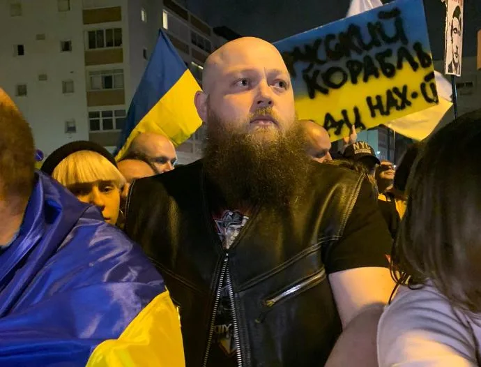 ולדימיר, אחד מהמפגינים נגד הפלישה הרוסית לאוקראינה