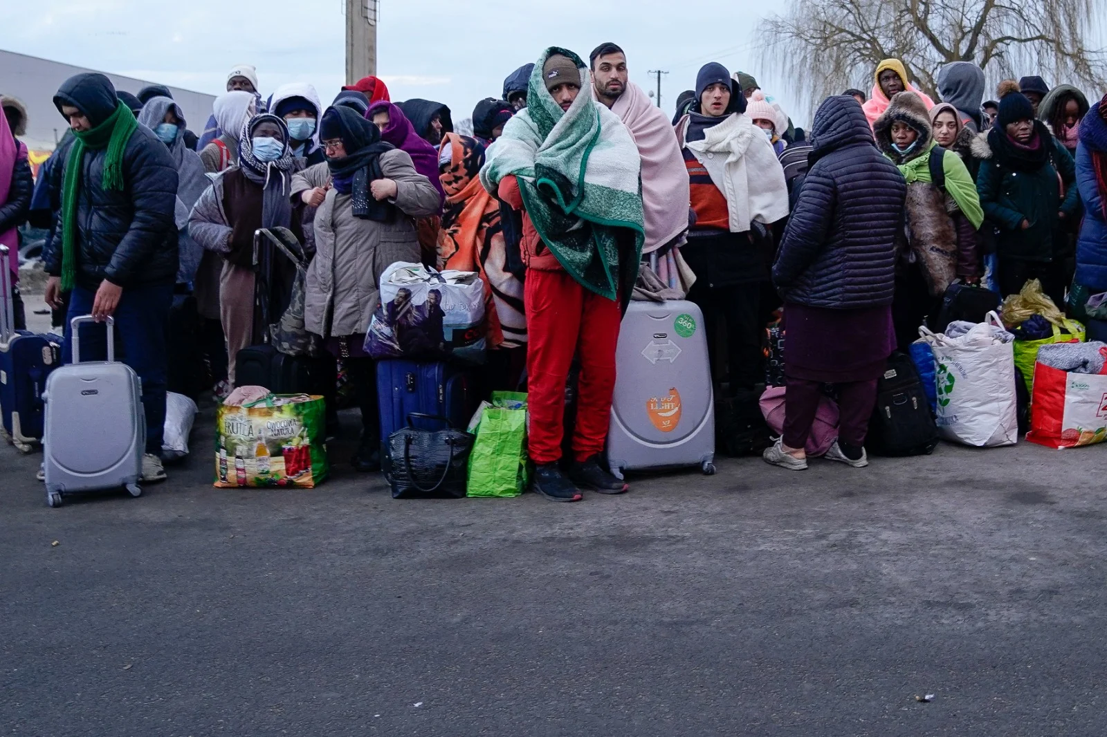 פליטים בגבול פולין ואוקראינה