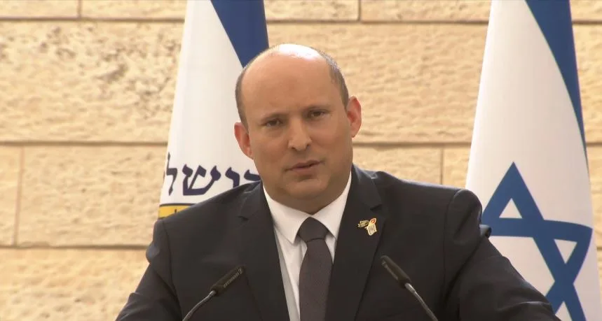 ראש הממשלה נפתלי בנט בטקס האזכרה לחללי מערכות ישראל ביד לבנים בירושלים