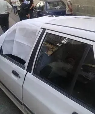 הרכב שבו נורה קצין משמרות המהפכה