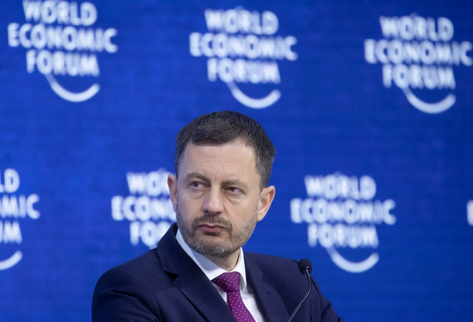 ראש ממשלת סלובקיה אדוארד הגר בפורום הכלכלה העולמי בדאבוס