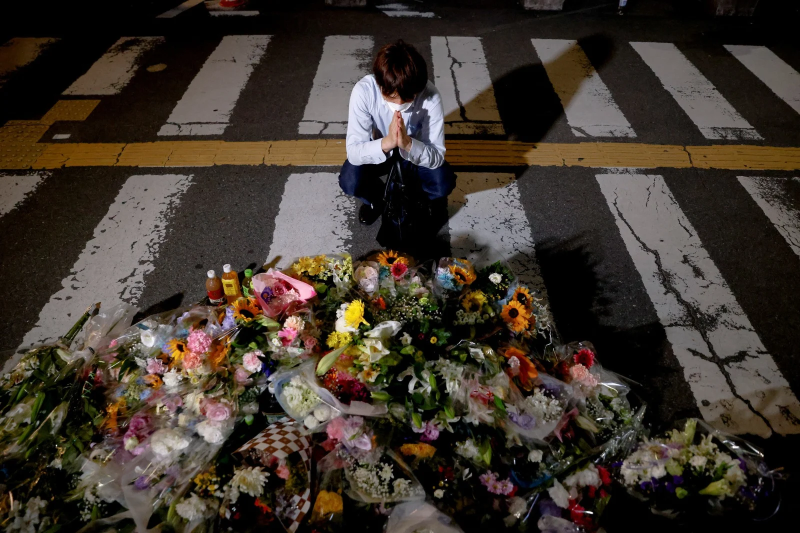 מתאבלים על מותו של שינזו אבה ביפן