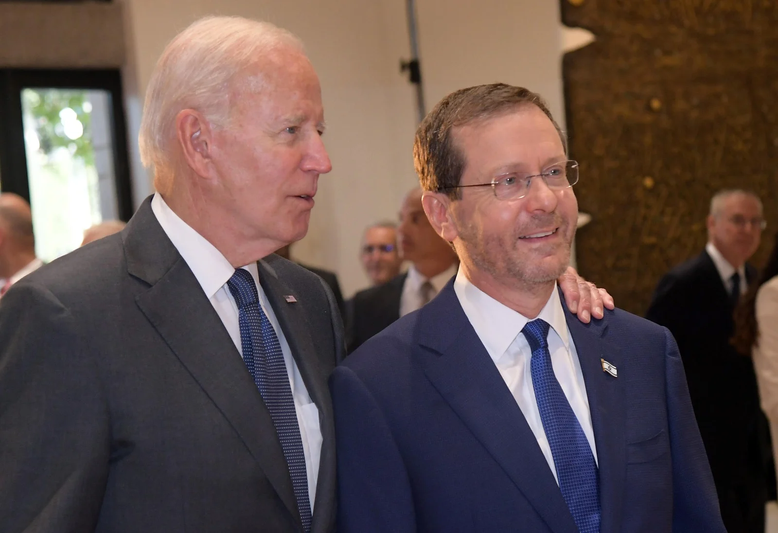 הרצוג וביידן בביקור המדיני הראשון של נשיא ארה''ב בישראל