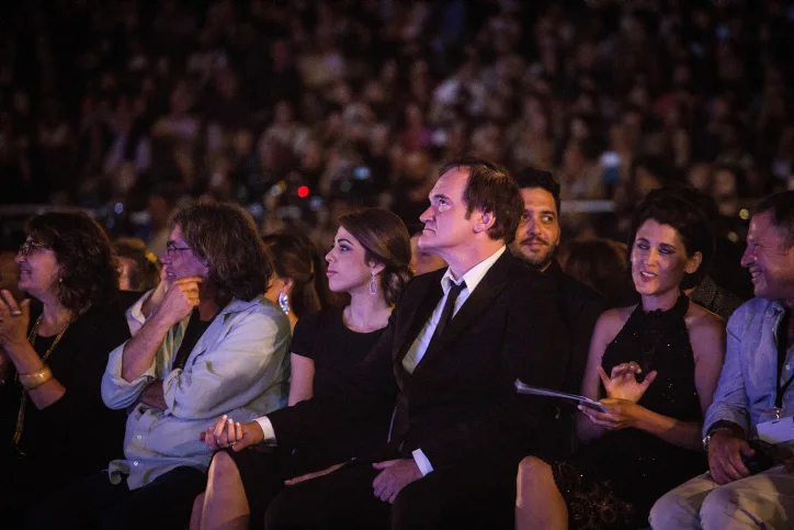 .קוונטין טרנטינו ודניאלה פיק בפסטיבל הסרטים בירושלים