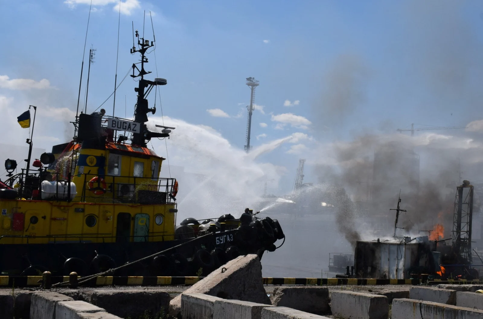נמל אודסה לאחר המתקפה הרוסית