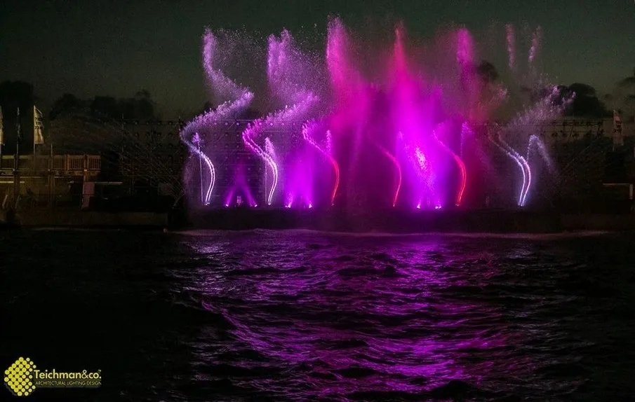 מופע אור קולי פסטיבל בת ים צילום טייכמן