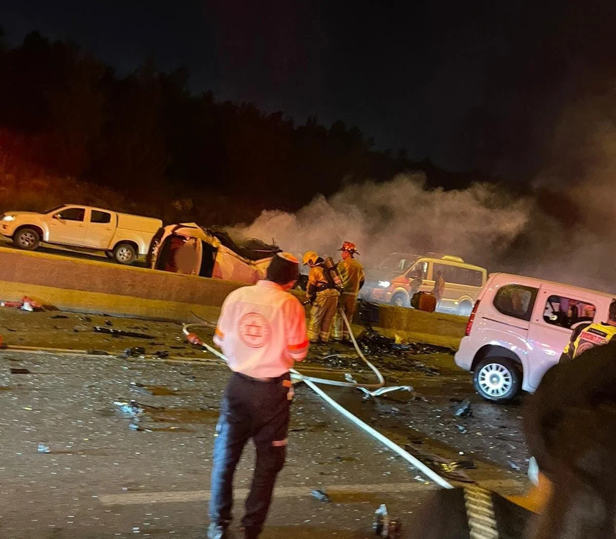 תאונת הדרכים בכביש 5 שבה נהרגו שני בני אדם