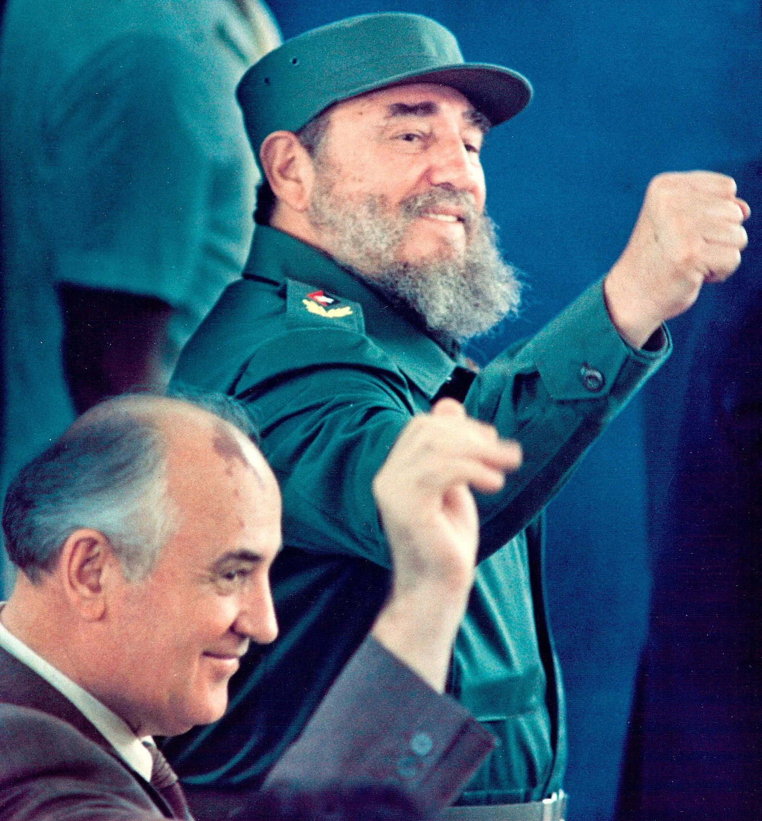 מיכאיל גורבצ'וב ופידל קסטרו