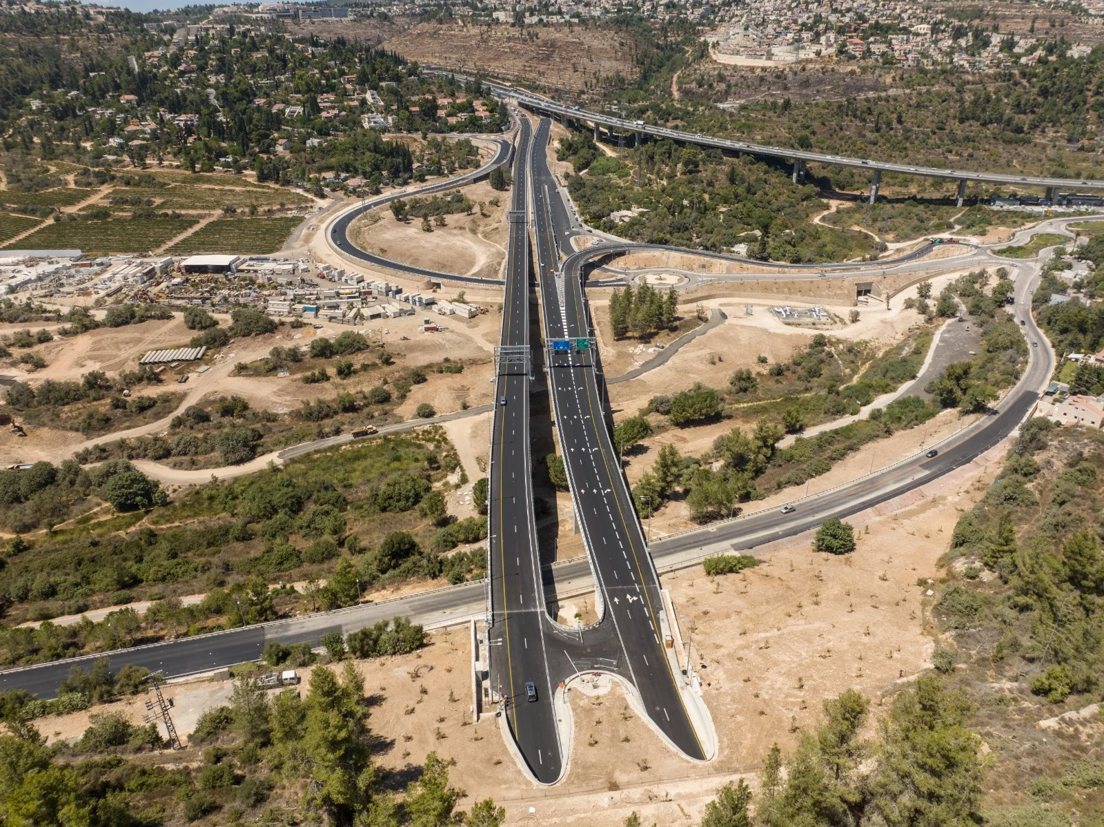 כביש 16 החדש בכניסה לירושלים