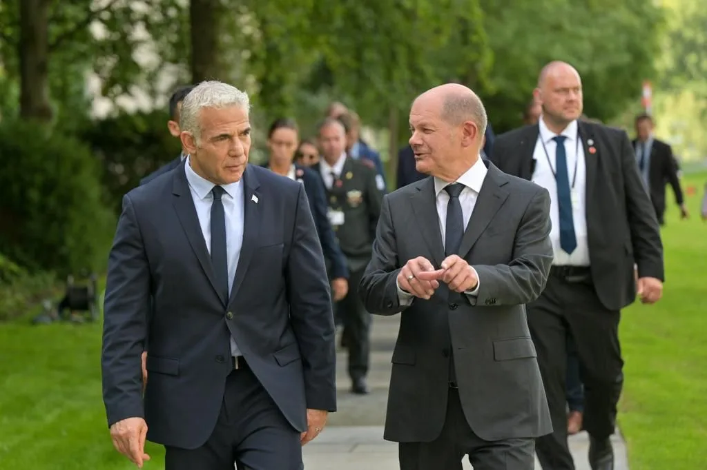 ראש הממשלה יאיר לפיד וקנצלר גרמניה אולף שולץ בברלין