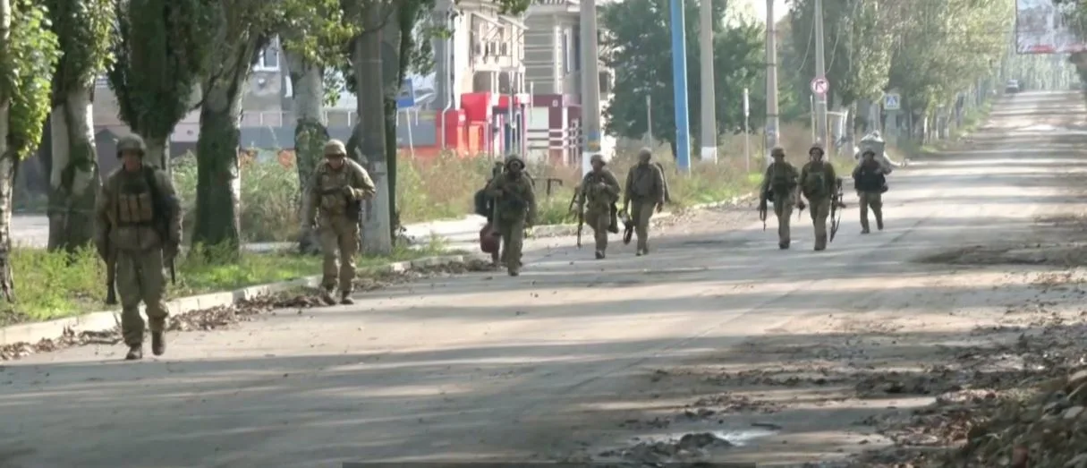 חיילי אוקראינה בלימאן הכבושה